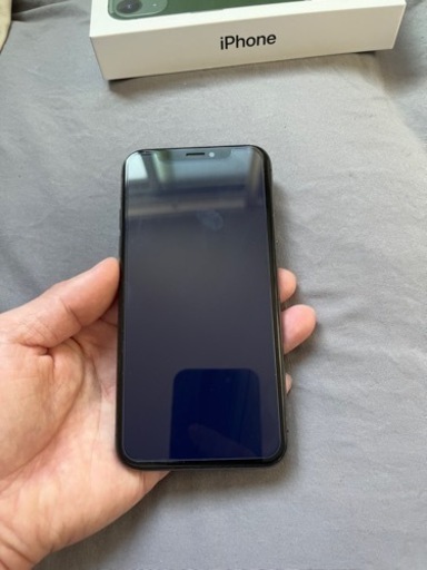 iphoneX 256G バテッリ74％