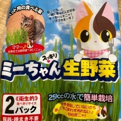 猫草"ミーちゃん生野菜"2パック入りx9個＋猫の生野菜2セット入2個