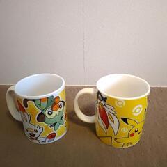 非売品ポケモンマグカップ2個セット（絵柄違い）＋BOXティッシュの画像