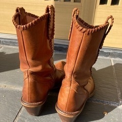 【中古・美品】ZARAウエスタンブーツ　40の画像