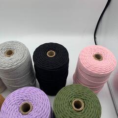 2本セット　マクラメ 糸編み 紐 ロープ 3mm 200m　カラー変更可　C1の画像