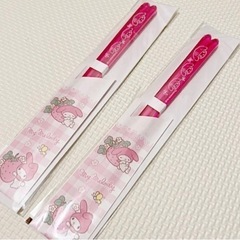 マイメロディ　リボンクリア箸　ピンクの画像