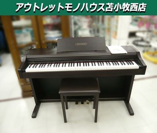 苫小牧市内近郊限定 カシオ 電子ピアノ CELVIANO AP-21 88鍵盤 2000年製 ブラウン CASIO 苫小牧西店