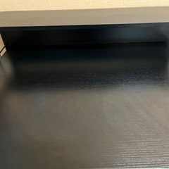 ラック付きパソコンデスク　ブラックの画像