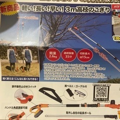 3mコードレス24v高枝電動のこぎりの画像