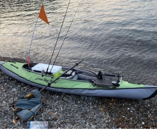 [フィッシングカヤック本体]グリーンキングフィッシャー2 コンバーチブル