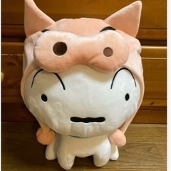 クレヨンしんちゃん　しろ　ぶりぶりざえもんかぶりもの　ぬいぐるみ