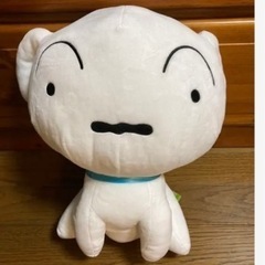 クレヨンしんちゃん　しろ　ぶりぶりざえもんかぶりもの　ぬいぐるみの画像