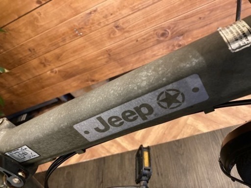 【Jeep】6段変速　20インチ折りたたみ自転車　オリーブ