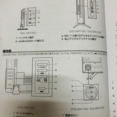 取りにきていただける方❗️40型テレビ、リモコン、分波器の画像