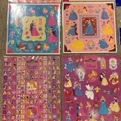 値下げ★ほぼ新品　プリンセス　シール、メモ、ポストカードセット