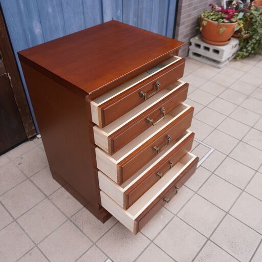 【マルニ】地中海シリーズ　5段チェスト 収納　タンス maruni マルニ 地中海シリーズ 木製チェスト6 引き出し 5段 タンス