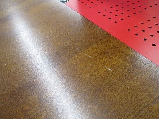 札幌元町 木製 ダイニングテーブル 木目 こげ茶系 ４人掛け用 食卓テーブル 格安