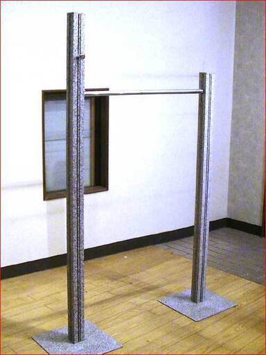 グレイマーブル スチール什器（Ａ）　衣類ハンガータイプ　【雑貨店閉店による、備品処分】