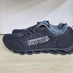 【No.41 】GREENWICH POLO CLUB スニーカー ブラック 28cmの画像