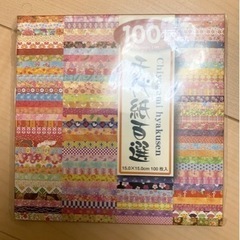 折り紙　千代紙　100枚.48枚　2点　新品の画像