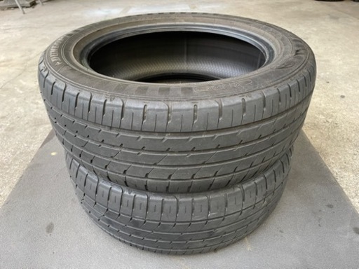 はめ替え工賃込み！215/55R17ダンロップ エナセーブRV504中古2本セット！17年製
