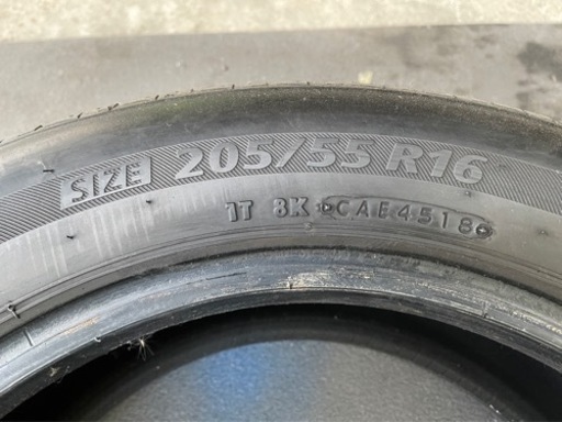 はめ替え工賃込み！205/55R16ブリヂストン ネクストリー中古2本セット！18年製