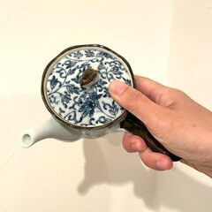 【急須】和柄 小柄 小鳥の蓋が可愛い 茶こし付きの画像