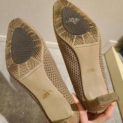 ベージュ メッシュ ブーツの画像