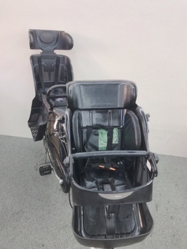 お買い得　パナソニックギュット　3人乗り電動自転車　子供シート付き　人気な黒色