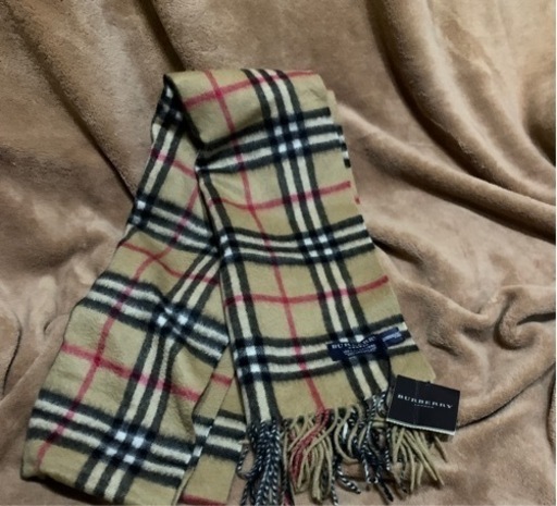 極美品 Vintage バーバリー Burberrys マフラー ストール カシミヤ100％ チェック イングランド製 ブラウン