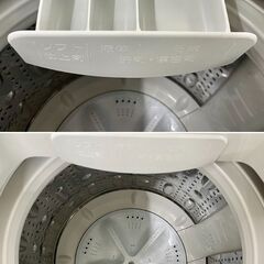 地域限定送料無料　超美品【 YAMADA 】ヤマダセレクト 洗濯8.0㎏ 全自動洗濯機 インバーター搭載 YWM-TV80G1の画像