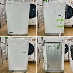 地域限定送料無料　超美品【 YAMADA 】ヤマダセレクト 洗濯8.0㎏ 全自動洗濯機 インバーター搭載 YWM-TV80G1の画像
