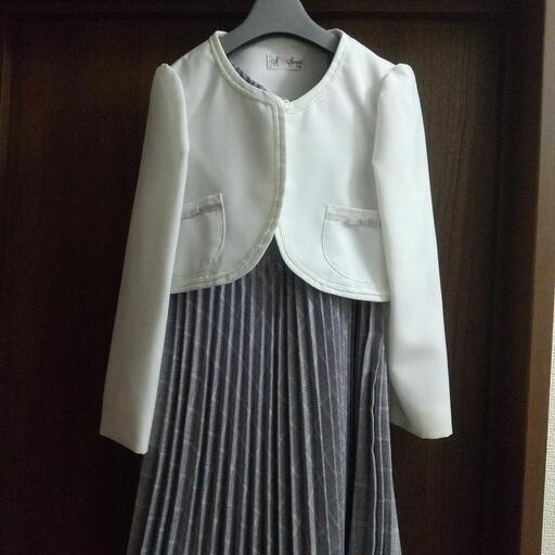 小学入学式用ワンピースと靴セット