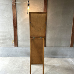 ビンテージ木製スタンドミラー/全身鏡