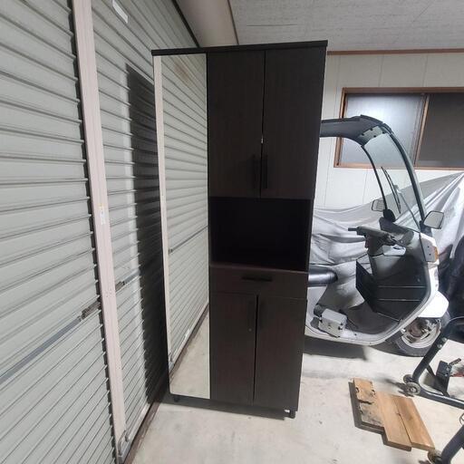 ニトリ製 定価4万 ミラー\u0026引出付き シューズボックス 下駄箱