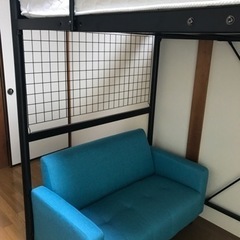 ロフトベッド　セミダブル　マットレス付き