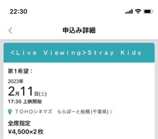 StraykidsのMANIACライブビューイング　チケット