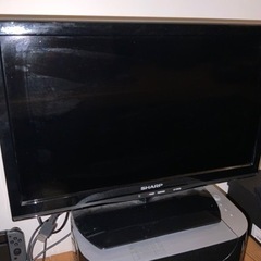 AQUOS テレビ　リモコンなし　14インチくらい