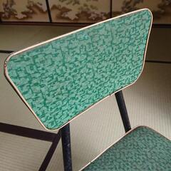 昭和レトロ/1960年代物/当時物 骨組み鉄パイプ アイアン  鉄製パイプ椅子の画像