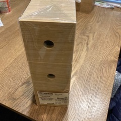 未使用品　木製小物収納3段の画像