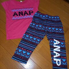 【もうすぐ処分】★ANAP★オルテガ柄上下セット★