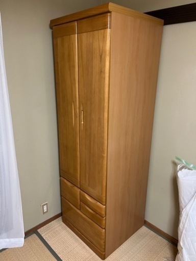 [値下げ]木製　洋服タンス　衣装ケース　クローゼット