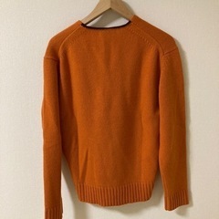 【新品】ウール100 JUNMEN COLLECTION オレンジ　メンズMの画像