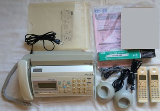 FAX電話 NECスピークス SP-DA240W+SP-FA530