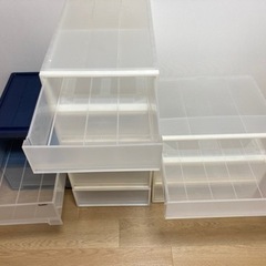 無印良品　クリアボックス　計10個　全て無理で差し上げますの画像