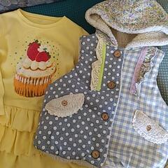 🉐【値下げ！】子供服セット、100ベスト、110ワンピースの画像