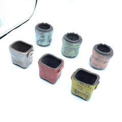 G　6個セット　植木鉢 陶器　多肉植物　寄せ植え　底穴あり　C1の画像