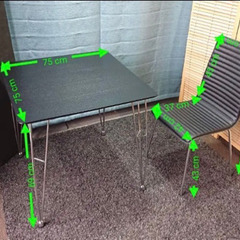 最終値下げ　中古ニトリダイニングテーブルセット※椅子は一個のみ、訳ありの画像