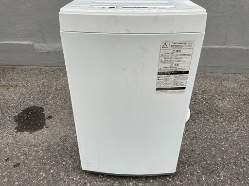 king ★ 動作〇 清掃済 ★ 洗濯機 TOSHIBA AW-45M7 4.5kg 2019年製 幅550x奥行534x高さ934mm 東芝
