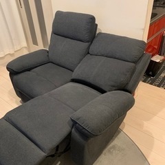 【電動リクライニング付】2人掛けソファの画像