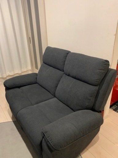 【電動リクライニング付】2人掛けソファ