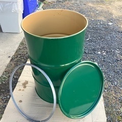 オープンドラム　果実用　ドラム缶　五右衛門風呂　ゴミ箱　農業資材　エクステリア　ガーデニング　法人様　屋号あり発送可能　大口可能　200Lの画像