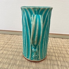 益子焼の花瓶の画像