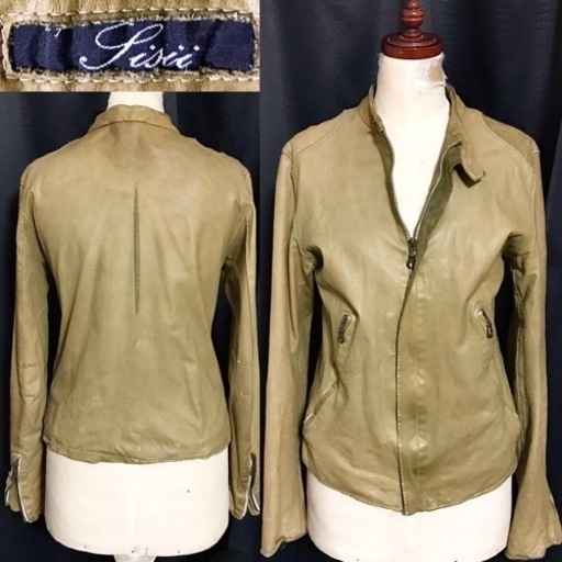 ★ Sisii シシ 定価10万円程 高級 柔らか 牛革 レザー ジャケット 日本製 ライダース セレクト ドメス アメカジ  ワーク ミリタリー 系